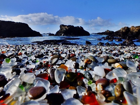 La playa de cristal